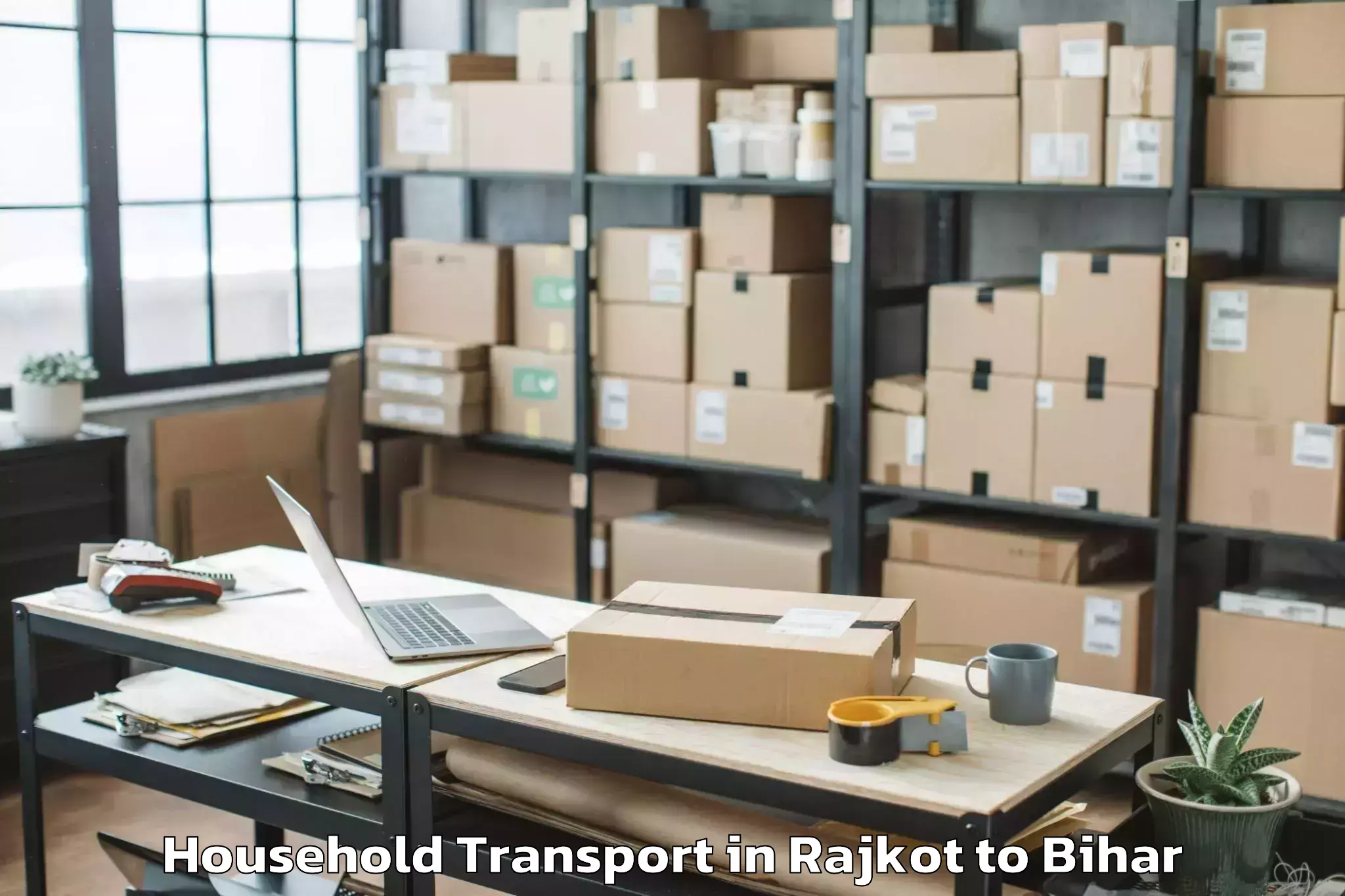 Book Rajkot to Damdaha East Household Transport